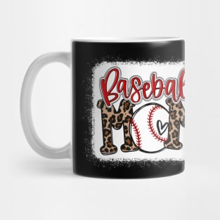 Baseball Mom Leopard Baseball Mom Mug